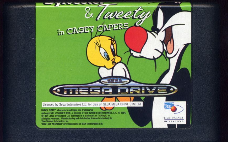 Sylvester and Tweety in Cagey Capers cover or packaging material ...