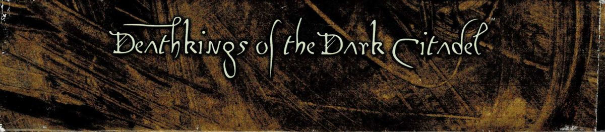 Spine/Sides for Deathkings of the Dark Citadel (DOS): Top