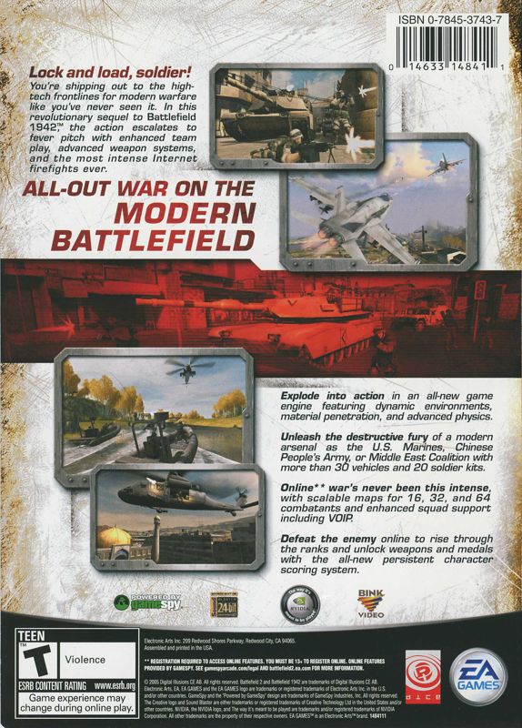 Back Cover for Battlefield 2 (Windows)