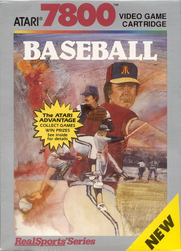 Front Cover for RealSports Baseball (Atari 7800)