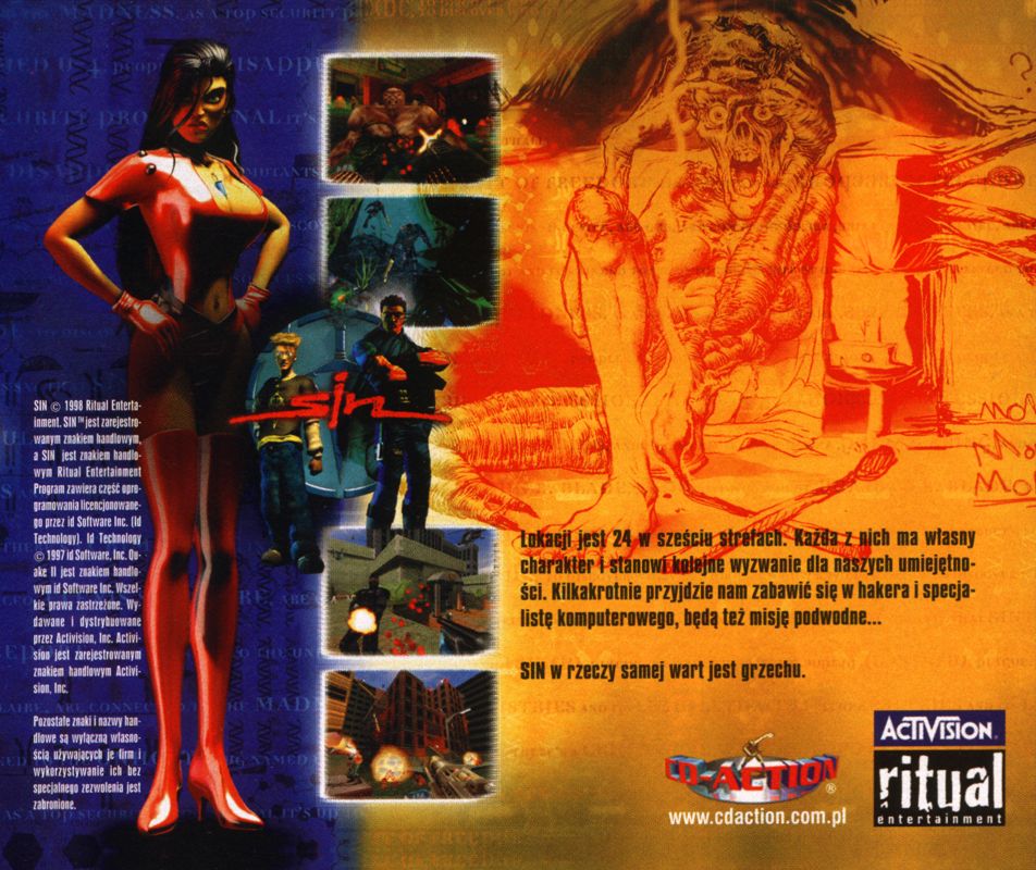 Back Cover for SiN (Windows) (Bundled with CD-Action magazine #2/2003)