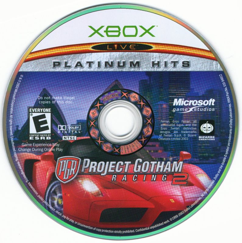 Media for Project Gotham Racing 2 (Xbox) (Platinum Hits release)