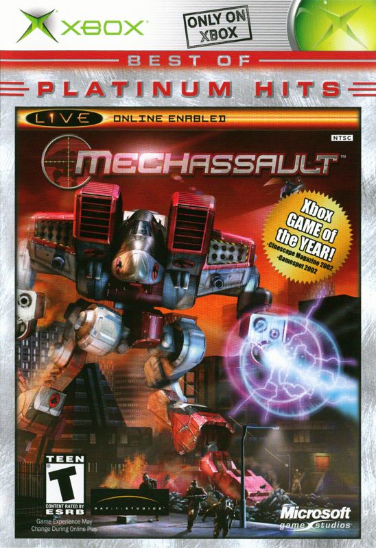 Front Cover for MechAssault (Xbox) (Platinum Hits release)