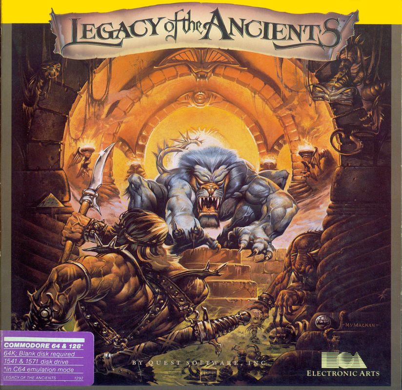 Front Cover for Legacy of the Ancients (Commodore 64) (Folder)