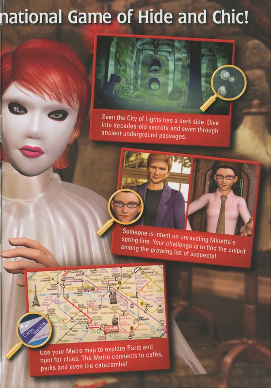 Inside Cover for Nancy Drew: Danger by Design (Windows): Right Flap