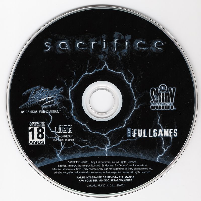 Media for Sacrifice (Windows) (Fullgames #27 covermount)