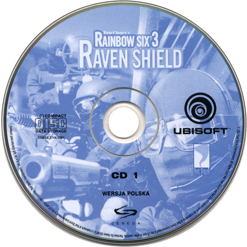 Media for Tom Clancy's Rainbow Six 3: Raven Shield (Windows) (Super$eller release): Disc 1/2