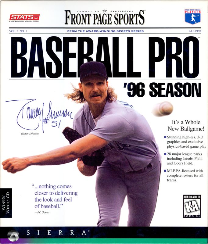 Front Cover for Front Page Sports: Baseball Pro '96 Season (Windows and Windows 3.x)