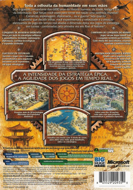Rise of Nations cover or packaging material - MobyGames
