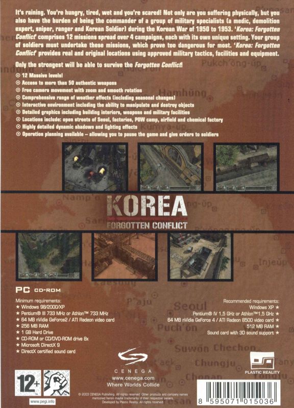 Back Cover for Korea: Forgotten Conflict (Windows)
