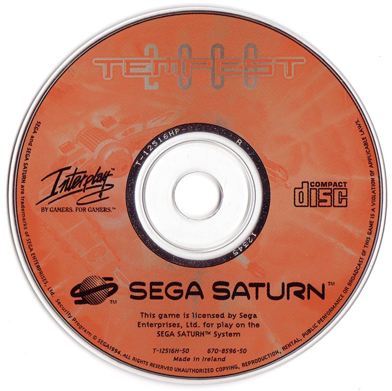 Media for Tempest 2000 (SEGA Saturn)