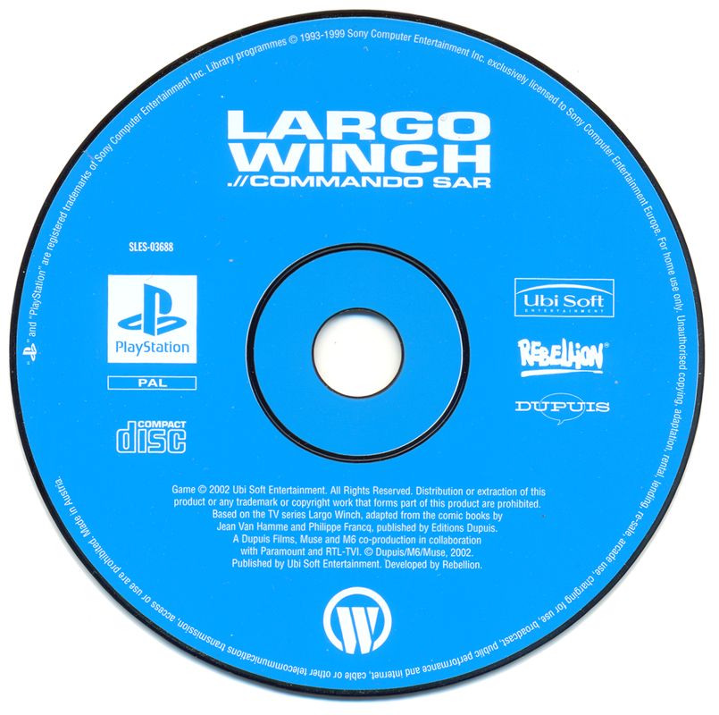 Media for Largo Winch .// Commando SAR (PlayStation)