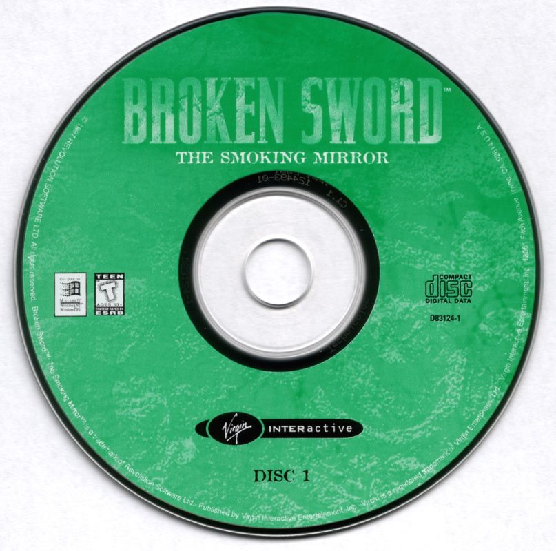 Media for Broken Sword: The Smoking Mirror (Windows): Disc 1