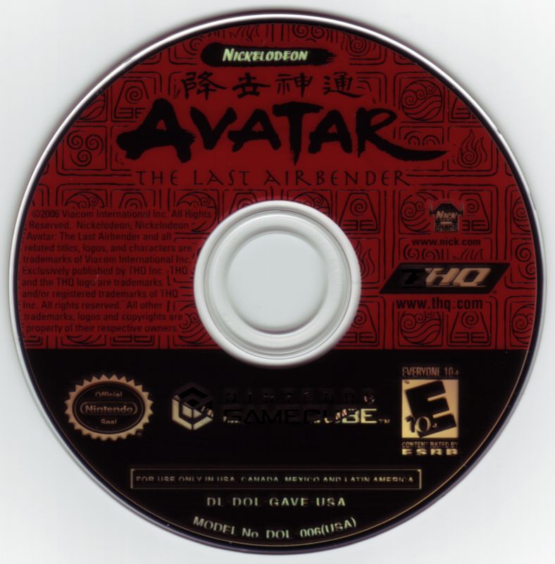 Media for Avatar: The Last Airbender (GameCube)