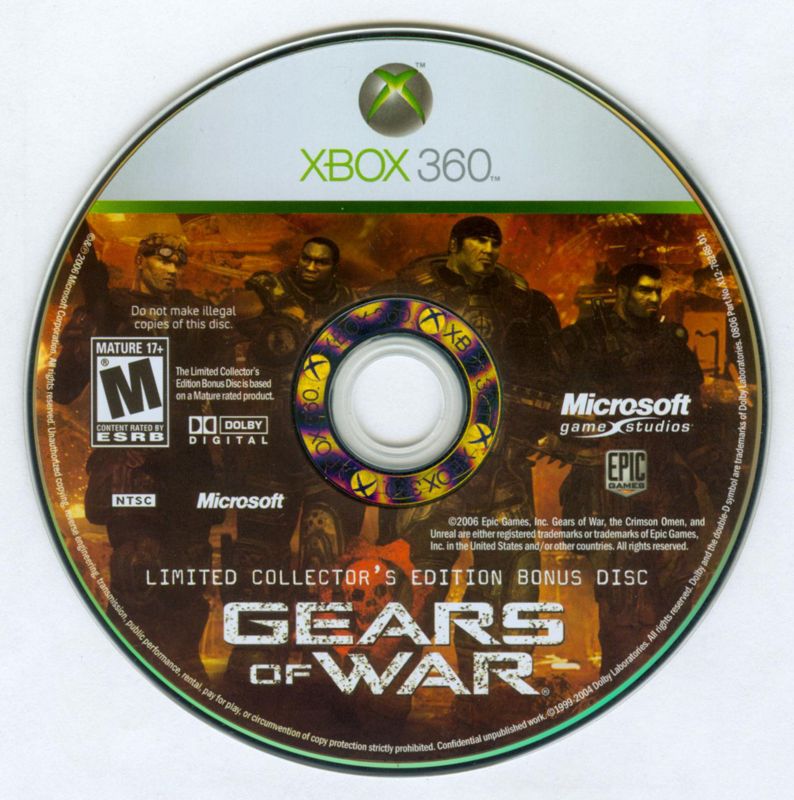 Gears of War (Limited Collector's Edition) cover or packaging material
