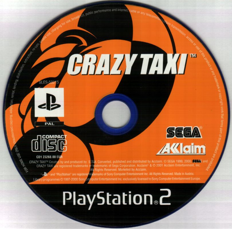 Media for Crazy Taxi (PlayStation 2)
