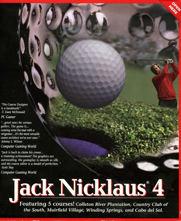 Front Cover for Jack Nicklaus 4 (Windows)