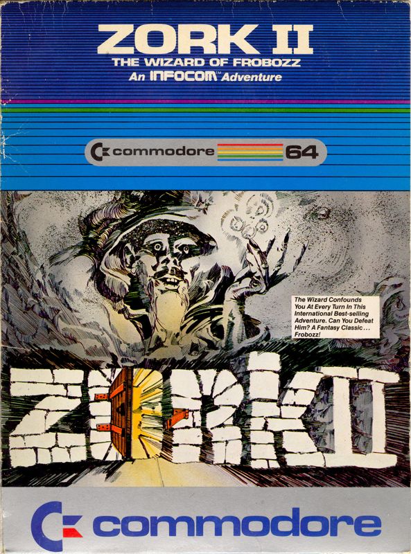Front Cover for Zork II: The Wizard of Frobozz (Commodore 64)