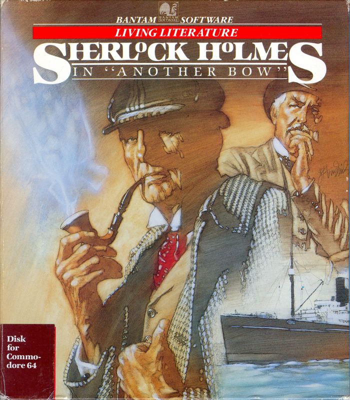 Front Cover for Sherlock Holmes in "Another Bow" (Commodore 64) (Tri-Fold)