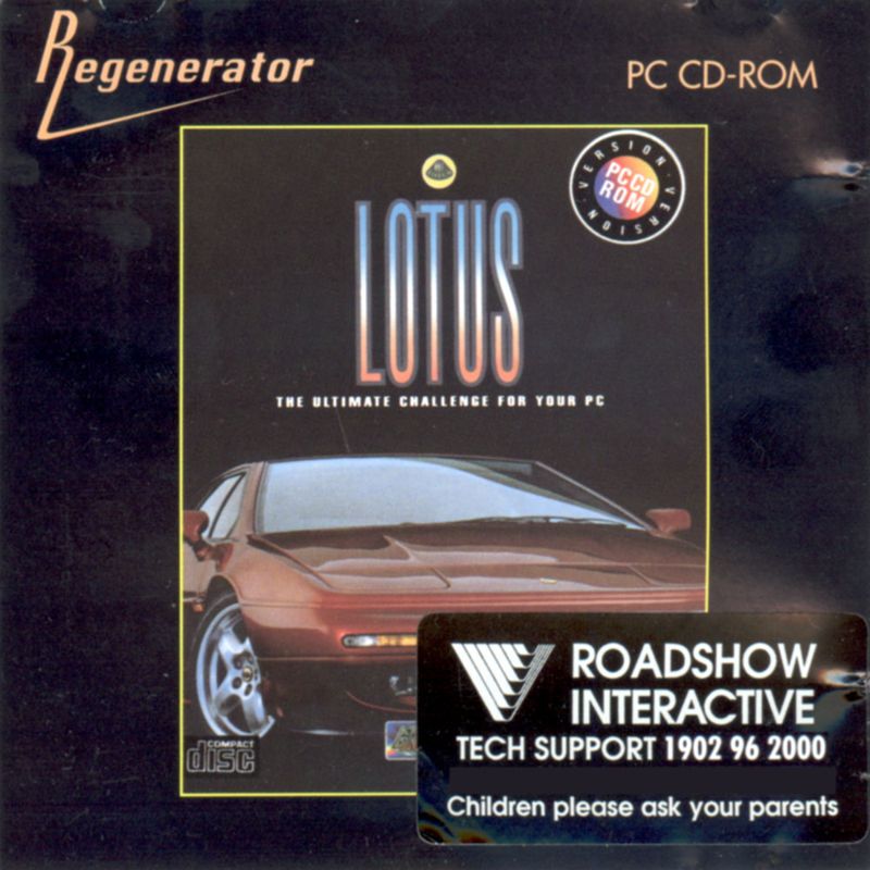 Front Cover for Lotus: The Ultimate Challenge (DOS) (1995 Regenerator/Hitsquad CD-ROM release.)