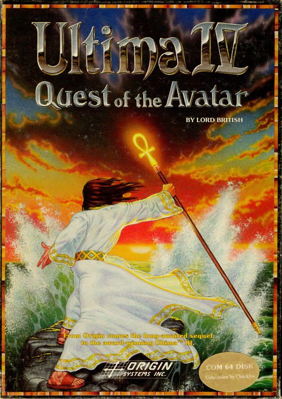 Front Cover for Ultima IV: Quest of the Avatar (Commodore 64)