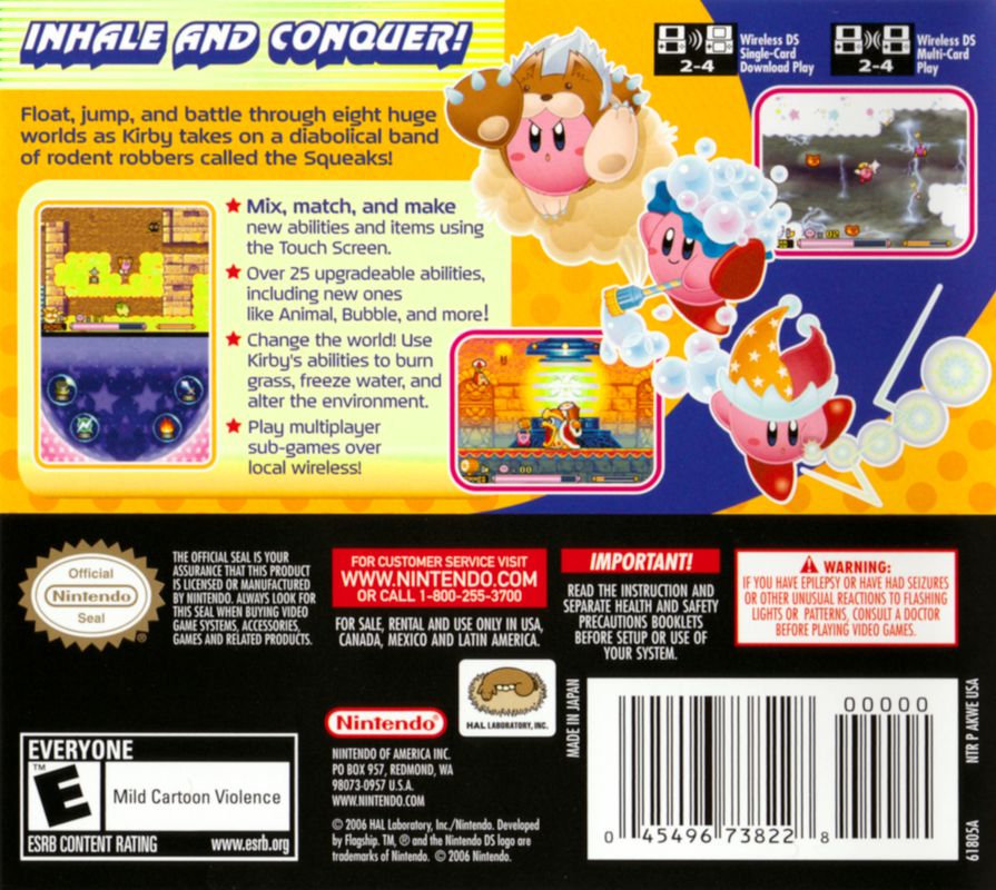 Kirby: Squeak Squad cover or packaging material - MobyGames