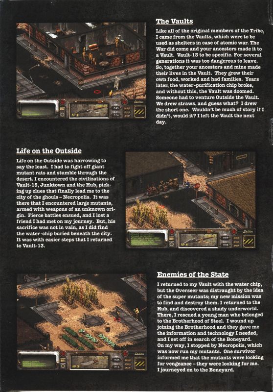 Inside Cover for Fallout 2 (Macintosh): Left Flap