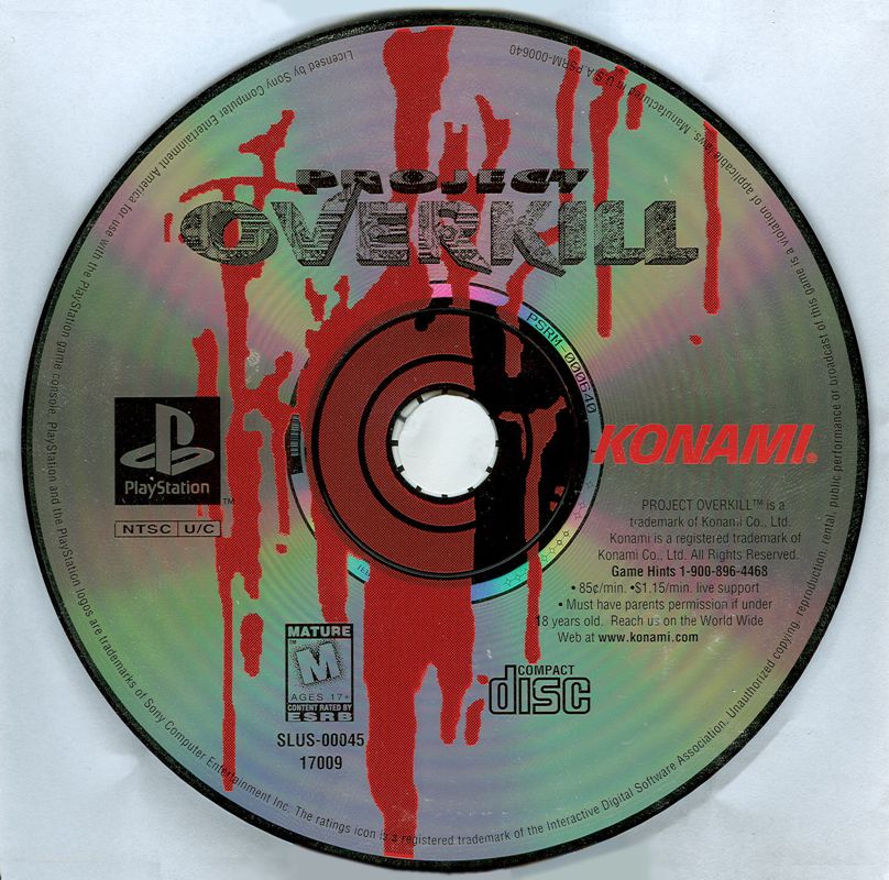 Media for Project Overkill (PlayStation)