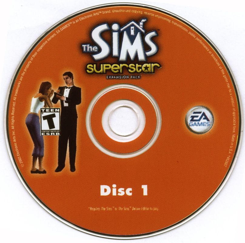 Media for The Sims: Superstar (Windows) (Re-release): Disc 1