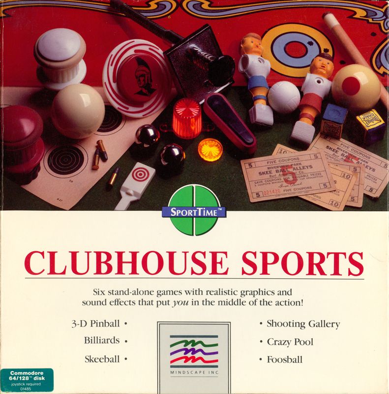 Front Cover for Clubhouse Sports (Commodore 64)