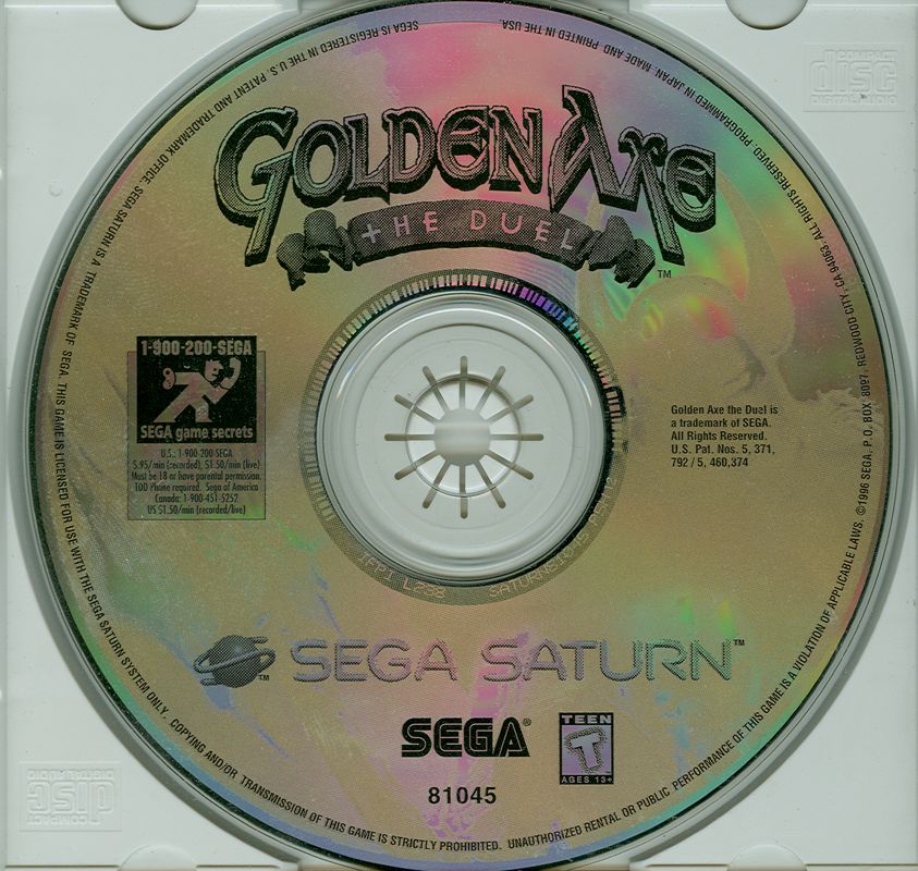 Media for Golden Axe: The Duel (SEGA Saturn)