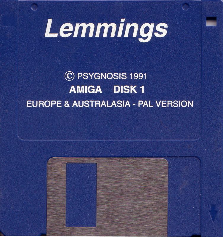 Media for Lemmings (Amiga): Disk 1/2