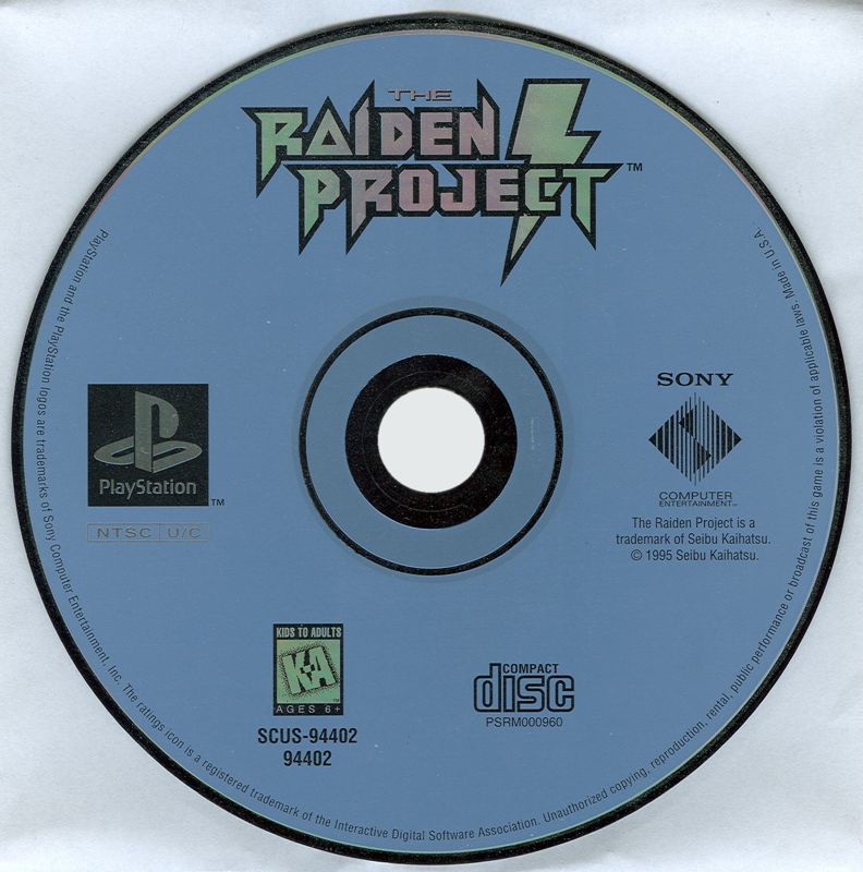 Media for The Raiden Project (PlayStation)