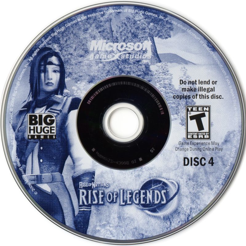 Media for Rise of Nations: Rise of Legends (Windows): Disc 4