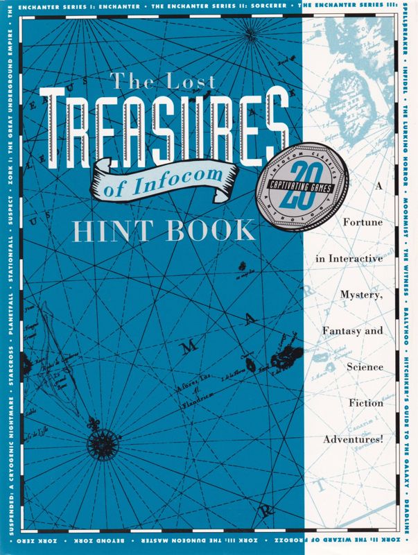 Extras for The Lost Treasures of Infocom (DOS) (3.5" Floppy IBM PC, XT, AT, PS/2, Tandy release): Hint Book: Front
