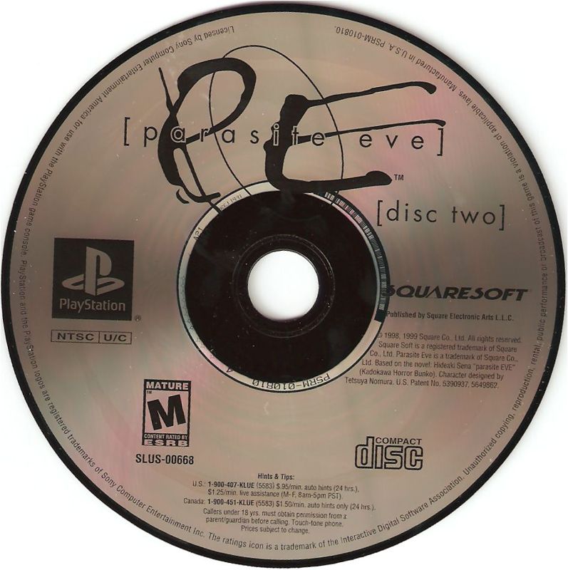 Media for Parasite Eve (PlayStation) (Greatest Hits Version): Disc 2