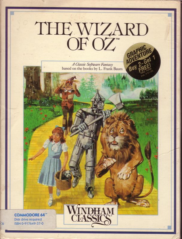 Front Cover for The Wizard of Oz (Commodore 64)