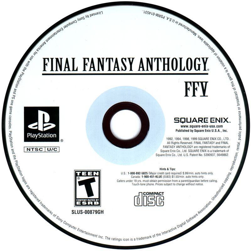  Final Fantasy Anthology - PlayStation : Video Games