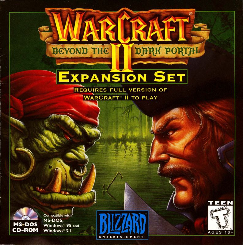 Other for WarCraft II: Beyond the Dark Portal (DOS) (Alternate release): Jewel Case - Front