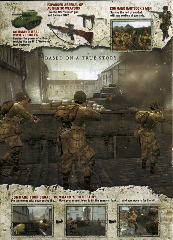 Inside Cover for Brothers in Arms: Earned in Blood (Windows): Left Flap