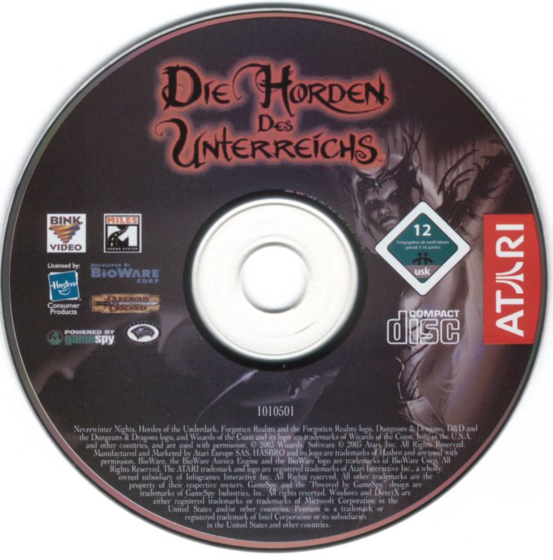 Media for Neverwinter Nights: Hordes of the Underdark (Linux and Windows)
