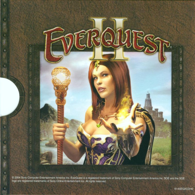 Other for EverQuest II (Windows): Disc Holder Folder - Back