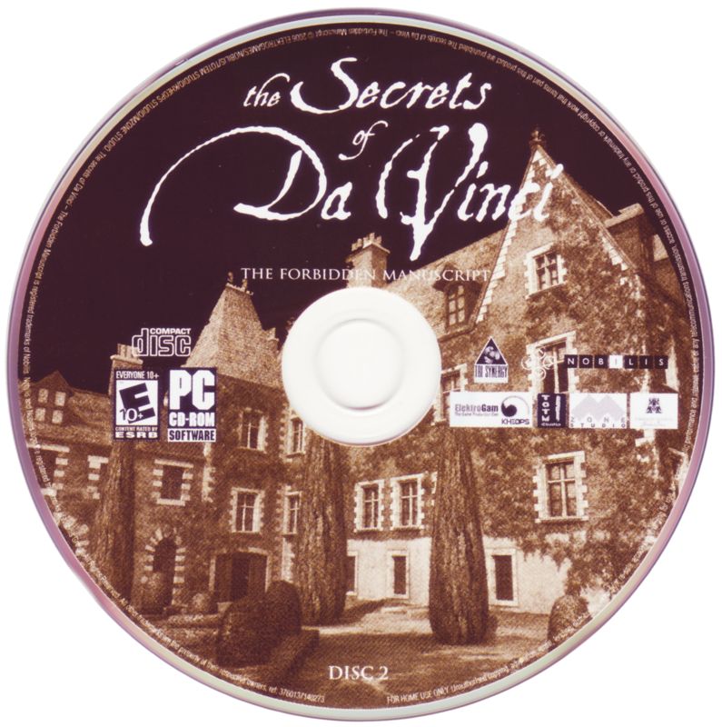 Media for The Secrets of Da Vinci: The Forbidden Manuscript (Windows): Disc 2