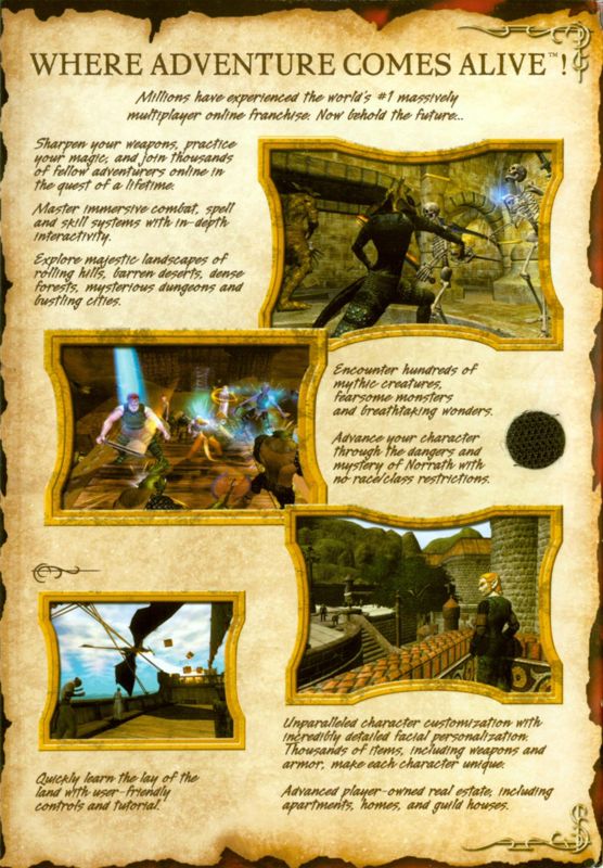 Inside Cover for EverQuest II (Windows): Reverse Right Flap