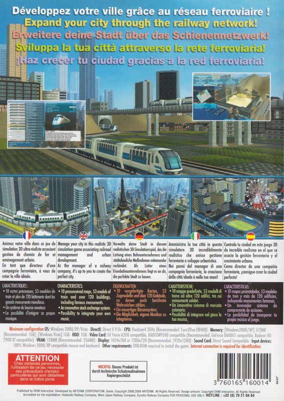 Back Cover for A-Train 8 (Windows)