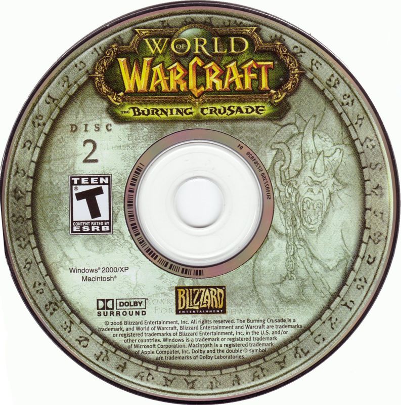 Media for World of WarCraft: The Burning Crusade (Macintosh and Windows): Disc 2
