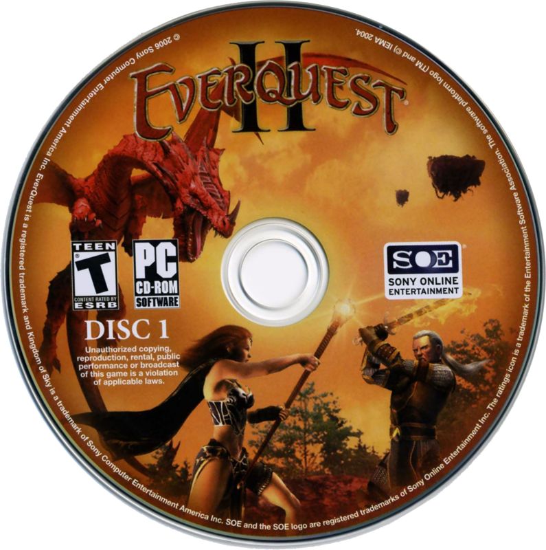 Media for EverQuest II: Kingdom of Sky (Windows): Disc 1/9