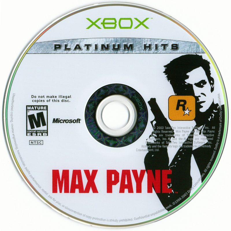 Media for Max Payne (Xbox) (Platinum Hits edition)