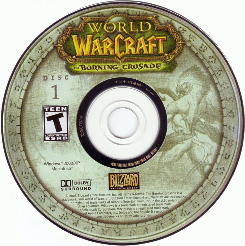 Media for World of WarCraft: The Burning Crusade (Macintosh and Windows): Disc 1