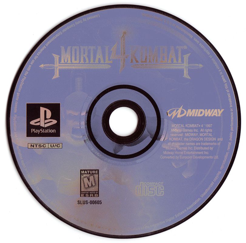 Media for Mortal Kombat 4 (PlayStation)